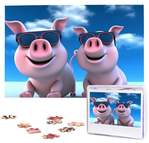 Lustige 3D-Puzzles aus Holz, 1000 Teile, personalisiertes Puzzle für Erwachsene, interessante individuelle Fotopuzzles, Geschenk für Feiertage, Geburtstag, Hochzeit, Jahrestag
