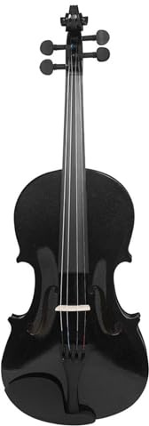 Violine 4/4 Violine Aus Massivholz Mit Koffer Und Bogen Professionelles Saiteninstrument(Black)