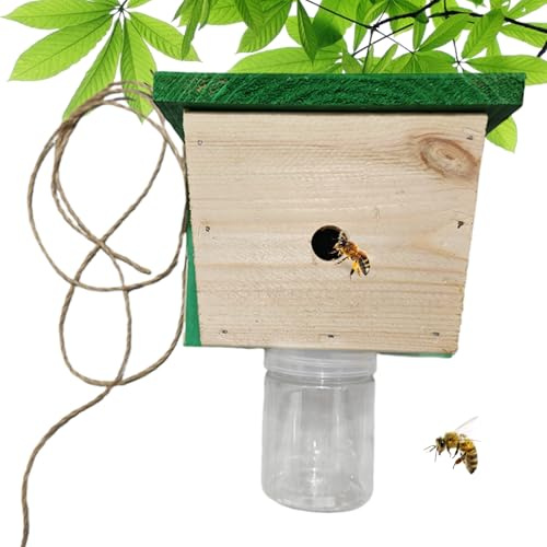 Piège à Guêpes en Bois Anti-Évasion Réutilisable