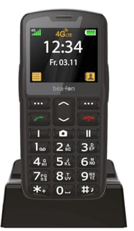 Beafon, SL260 LTE 4G, Silverline, Tastentelefon, Seniorenhandy mit SOS Notruftaste, Hörgerätekompatibel, M4/T4, Lichtsignal, Display 2,2 (5,58Zoll),