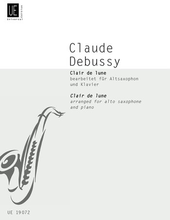 Universal Edition Debussy: Clair de Lune for alto saxophone and piano