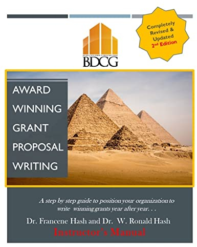 Instructor's Award Winning Proposal Grant Writing Manual