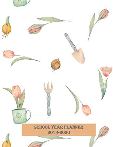 School Year Planner 2019-2020: Lesson Plotter for Teachers - August-July Academic Year - Weekly & Monthly Action Plans - Large Size Organizer - Stylish Cover
