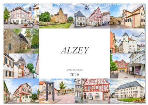 Alzey Impressionen (Wandkalender 2026 DIN A2 quer), CALVENDO Monatskalender: Eine Auswahl faszinierender Bilder der Stadt Alzey (CALVENDO Orte)