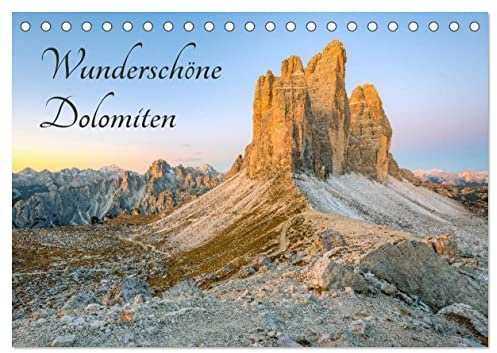 Wunderschöne Dolomiten (Tischkalender 2026 DIN A5 quer), CALVENDO Monatskalender: Lassen Sie sich verzaubern von der einzigartigen Bergwelt der Dolomiten. (CALVENDO Natur)