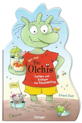 Hier sind die Olchis: Lustiges und Krötiges aus Schmuddelfing. Formgestanztes Bilderbuch über Charaktere der beliebten Reihe für Kinder ab 4 Jahren