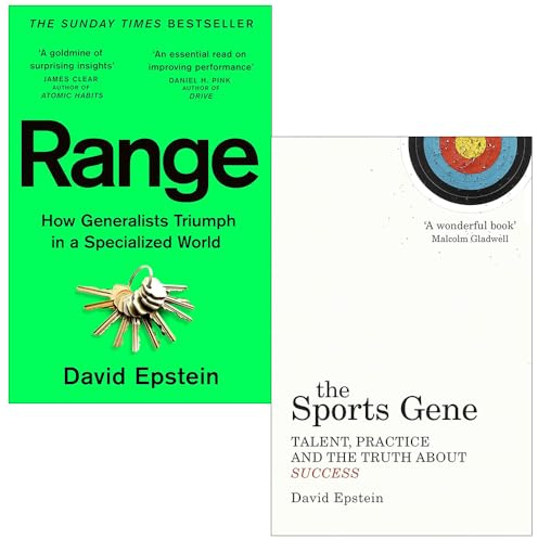 Range How Generalists Triumph in a Specialized World & The Sports Gene By David Epstein 2 Books Collection Set