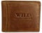 Bag Street Herren Geldbörse Portemonnaie Geldbeutel Rustikal Rindleder Leder 5453, Cognac, ohne