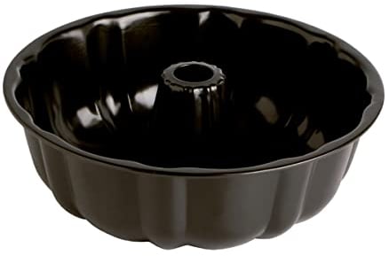 Quid Sweet Grey Molde Savarin Acero Pintado 24x8cm Acero Carbonatado Apto Horno Antiadherente