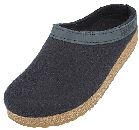 HAFLINGER Grizzly Torben Filzclog aus reinem Wollfilz Mittelblau, Gr. 47