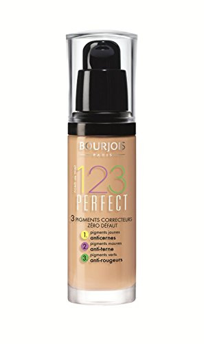 2 x Bourjois Paris 123 Perfect Foundation 30ml New & Sealed - 52 Vanilla