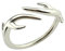 ELBLUVF 925 Sterling Silber Hirsch verstellbar Antler Ring 2.2 g