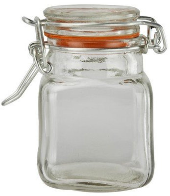 Indispensable Kilner Clear Glass Square 70Ml Spice Jar (Neoteric Design) [Pack of 5]