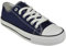 Ladies Canvas Shoes Womens Girls Shoes Casual Lace Up Retro Plimsolls Plimsoles Low Top Flat Gym Sports Trainers Lightweight Sneakers Fashion Pumps (Navy, UK 6)