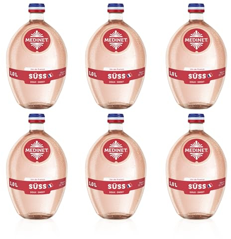 MEDINET Rosé Süß | Roséwein aus Frankreich | 6 x 1,0l