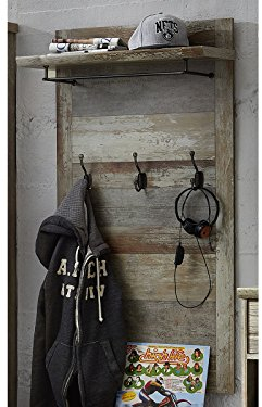 möbelando Garderobenpaneel Garderobe Wandgarderobe Hängegarderobe Paneel Flur Britta II