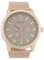 Oozoo Herrenuhr mit Metallband 47 MM Rose/Grau/Rose C9662