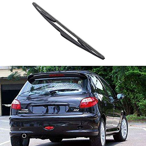 Mengonee Parabrisas del Coche de la Ventana Trasera Brazo del limpiaparabrisas lámina para el Peugeot 206 1998-2009 Auto Parts duraderos