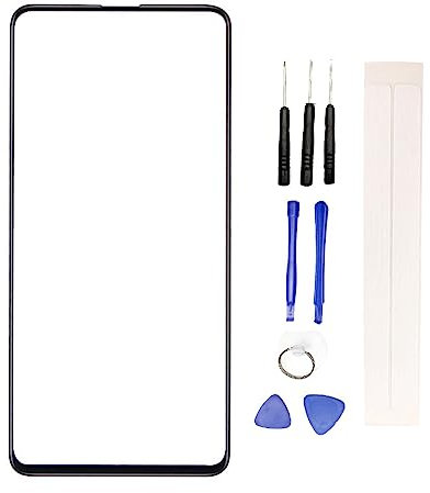 JayTong - Cristal frontal externo de repuesto para pantalla frontal + herramientas para Xiaomi Redmi K20 Pro/Mi 9T Pro Mi9T Pro (No LCD ni digitalizador), color negro