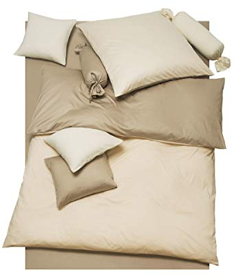 Doris Meyer Interlock-Jersey Wendebettwäsche Milano Taupe/beige 1 Bettbezug 135 x 200 cm + 1 Kissenbezug 80 x 80 cm
