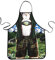 MOMOONNON Kreative Bayerische Tracht Schürze Lederhose Schürze Oktoberfest Bayerisch Lustige Schürze Küche Kochen Grillen BBQ Backschürze für Männer, Farbig., Large