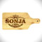 SONJA Küchenbrett 26,5x12x1cm. Servierbrett. Bambusschneidebrett geölt. Fleisch-, Käse- und Gemüseschneidebrett. Ideal für Pizzastücke geeignet. Robust und langlebig.