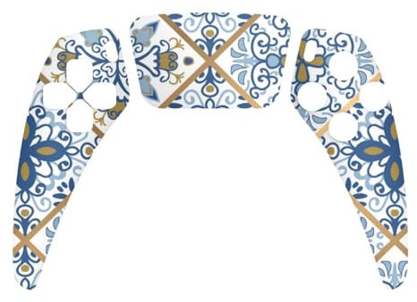 DeinDesign Skin kompatibel mit Sony Playstation 5 Controller PS5 Folie Sticker Mandala Mosaik Retro