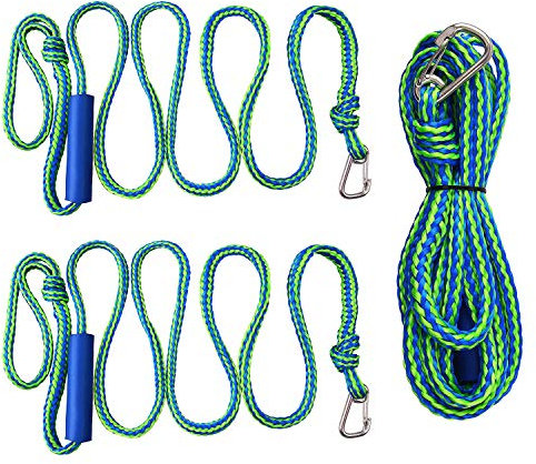 PWC Boots-Anlegeleinen, 2 Stück, Festmachseil, Abschleppleine mit Clip und Schlaufe, strapazierfähig, geflochtene Schnur, Boots-Zubehör, ideal für Jet-Ski, Kajakfahren, erhältlich in 4 Größen