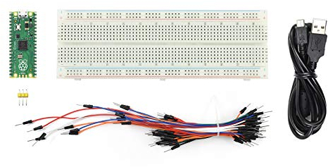 Waveshare Raspberry Pi Pico A Low-Cost High-Performance Microcontroller Board with Flexible Digital Interfaces Incorporates RP2040 Microcontroller Chip (with Starter-Kit)(5 Items)