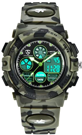 aswan watch Digitaluhr Kinder Mädchen Jungen mit Wecker,Stoppuhr,LED Licht,Datum-Sport Armbanduhr mit Silikonarmband