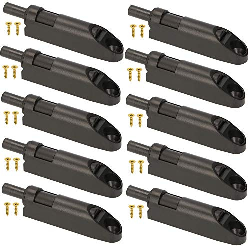 KOTARBAU® 10er Set Stoßdämpfer für Möbeltüren mit Adapter Schwarz Softclose für Möbel
