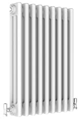 Traditional 3 Column Central Heating Radiator Horizontal Rads Cast Iron Style White 600x425mm