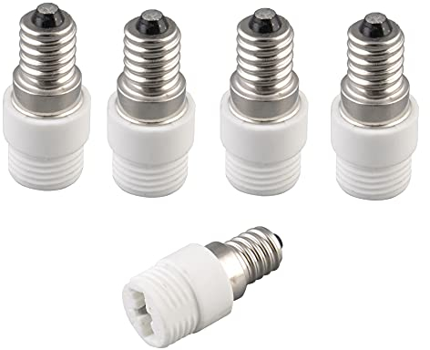 ShuoHui Lampensockel Adapter Konverter E14 Fassung auf G9 Lampensockel für LED Halogen Energiespar Lampen