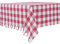 DESTALYA Landhaus Tischdecken in Karo | 140 x140 cm Eckig Kariert Tischdecke 100% Baumwolle Picknick Tuch | Kirmizi Kareli Masa Ortusu Sofra Piknik (Rot 140 cm)