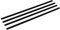 FMprofessional Lot de 50 pailles réutilisables en plastique - Diamètre : 6 x 230 mm - Réutilisables - Tubes durables - Pailles pratiques - Couleur : noir