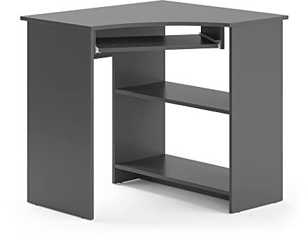 Vicco Bureau d'angle Odin, Anthracite, 83 x 76 cm