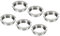 sourcing map G9 Anneau Adaptateur Abat Jour Réducteur Lumière Douille Lampe M20 Support Zinc Alliage pour Luminaires, Blanc, Paquet de 6