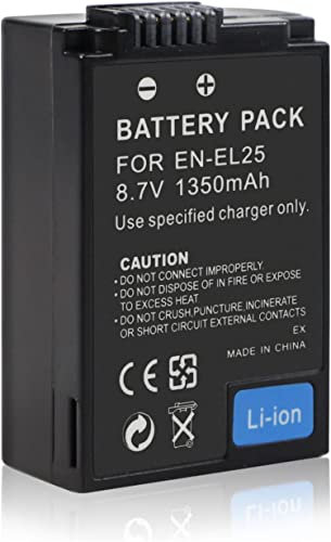 EN-EL25 Camera Battery Compatible with Nikon 4241 Z50 Z FC Mirrorless Digital Camera Rechargeable Li-ion Battery Z 50 Z FC EN-EL25 ENEL25 EN-EL25a(8.7V 1350mAh)