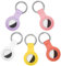 MARICATO Portachiavi Airtag Silicone Custodia di 5 Pezzi, Porta Airtag in Lavabile Compatibile con Apple Airtag 2021, Portachiavi Cover Air Tag Protettiva Portatile, per Zaini e Animali Domestici
