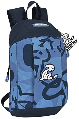 Safta M821a FC Barcelona Mini-Rucksack für den täglichen Gebrauch, ideal für Kinder verschiedener Altersgruppen, bequem und vielseitig, Qualität und Widerstandsfähigkeit, 22 x 10 x 39 cm, Unisex
