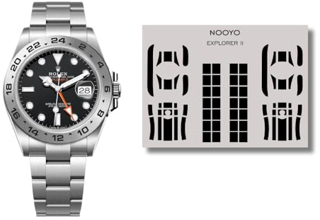 NOOYO Schutzfolie für Rolex Explorer II Schutz für Gehäuse, Schließe und Armband Referenz: 216570