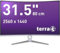 Terra 3280W Gaming Silver White Curved HDMI DP gebogener Monitor weiß 31.5 Zoll Bildschirmdiagonale 32 WQHD 2560 x 1440 Auflösung LCD/LED