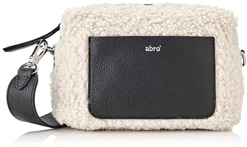 ABRO Unisex Kaia Tasche, Elfenbein/Schwarz