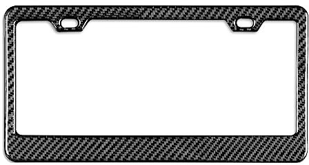 Lukasz Universal US CA Standardgröße aus Faser für Nummernschild, Auto-Deckelhalter, Zubehör TAG Rückseite A