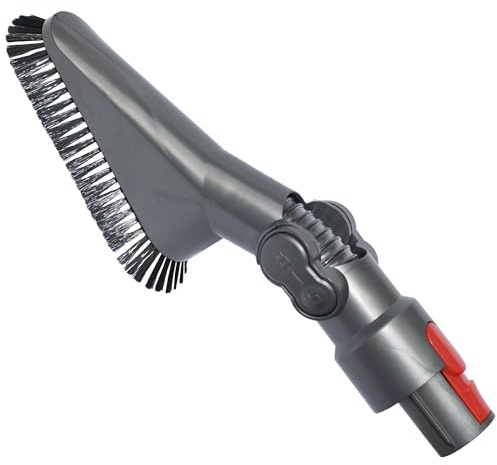 Replacement Vacuum Attachments for Dyson V7 V8 V10 V11 V15 Ideal for Cleaning Vents, Ceiling Fans, Top of Furniture & Car Detailing - Household Cleaning Kit (Soft Dust Brush with Adjustable Angle)