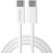 tigratigro Cavo Type-c to Type-c(C TO C Tessuto intrecciato Cavo), Nylon Cavo USB Type-C 60W PD di Ricarica Rapida per Per iPhone 15,iPad,Samsung Galaxy,Huawei,OnePlus,Google Pixel (3M, Bianco)