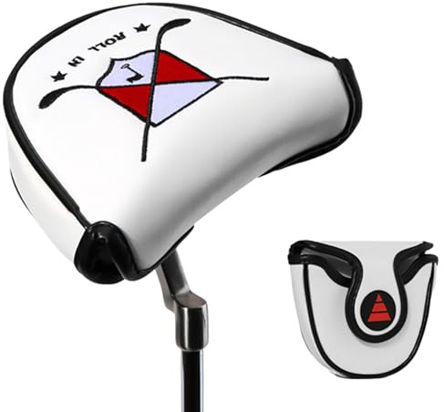 Putter-Schutzhülle, Putter-Kopf-Abdeckung Mit Magnetverschluss, PU-Leder-Mallet-Putter-Abdeckung, Schützende Golfschläger-Abdeckungen, Mallet-Putter-Schläger-Abdeckung, Kratzfeste Eisen-Putter-Schläge