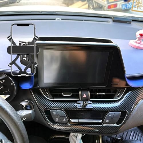GXQKHFA Soporte de teléfono de Coche Compatible con 2019-2022 Toyota chr Accesorios de Soporte de teléfono móvil for Pantalla de navegación de 8 (for 2019-2022 CHR 8 in.)