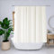 YISURE Tenda da doccia beige, 180 x 150 cm, lavabile, in poliestere, idrorepellente, con occhielli in metallo, larghezza 180 x altezza 150 cm
