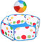1 Pièce De Piscine À Balles pour Enfants, 1 Pièce De Balle Jouet Gonflable, Fosse À Balles pour Parc, Fosse À Balles Pliable, Fosse À Balles De Jeu D'Intérieur